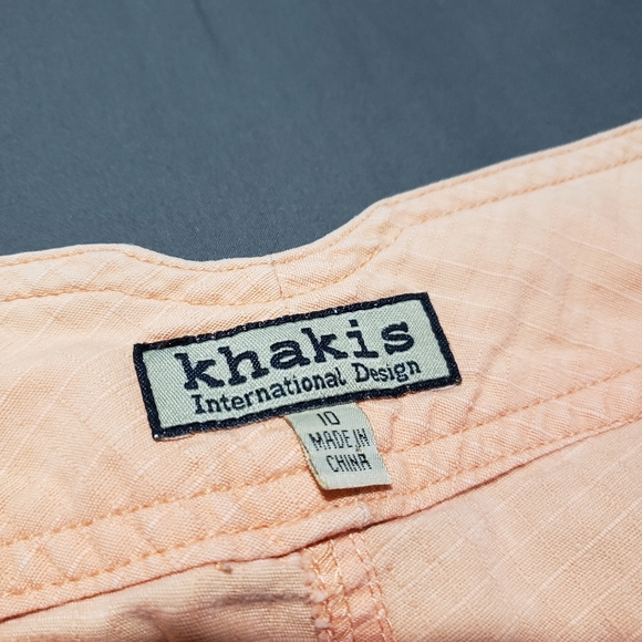 Khakis International Design light orange capri pants size 10 - Picture 5 of 8